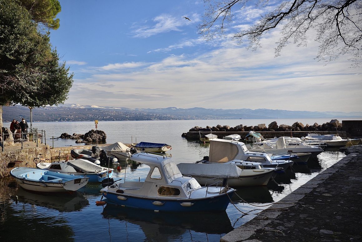 Fishing boats in small marina